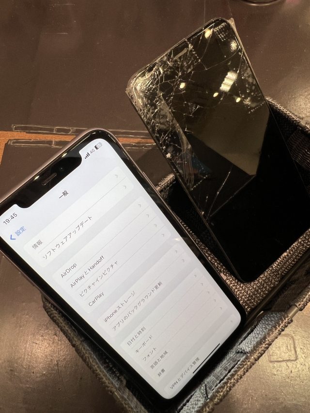 iPhone　画面修理後